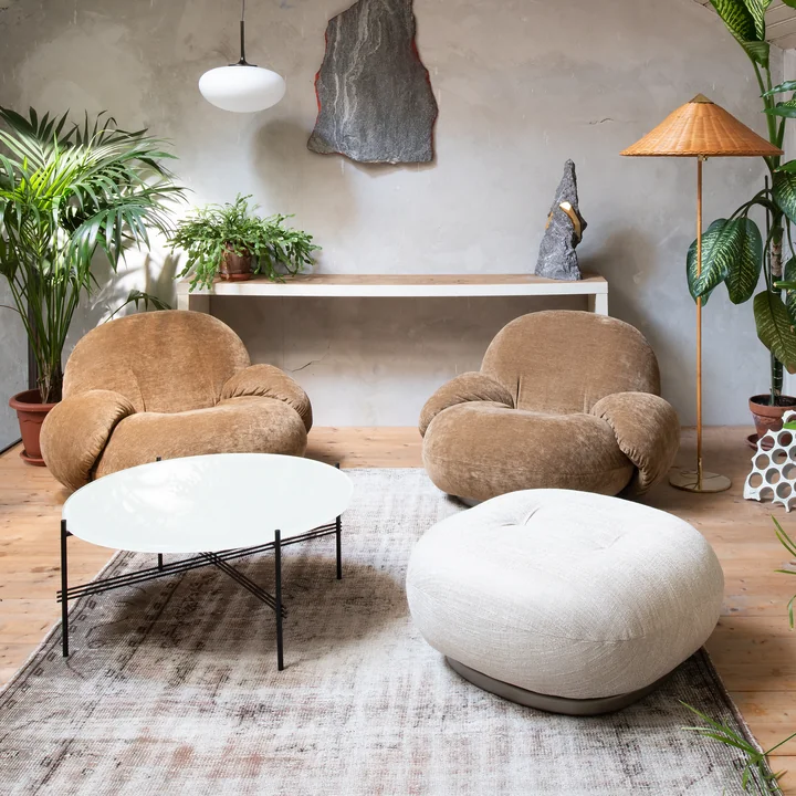 Gubi Pacha lounge chair in the living room