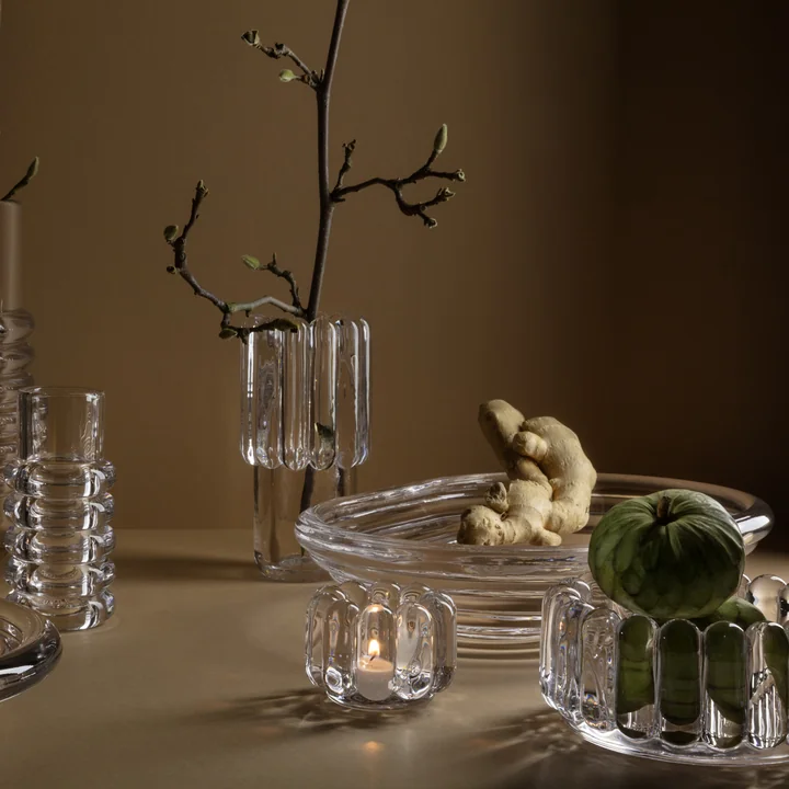 Solid glass pieces from Tom Dixon : The Press series