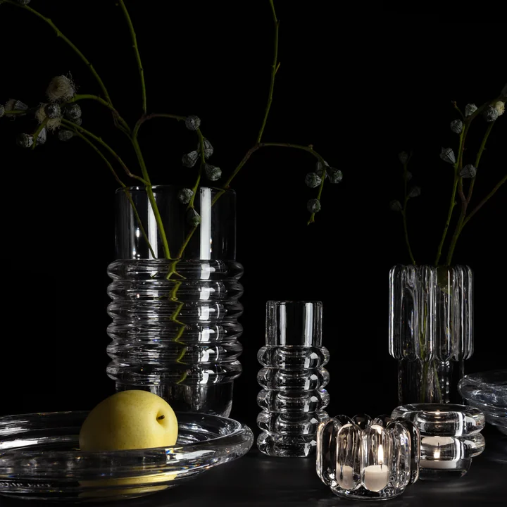 Solid glass pieces from Tom Dixon : The Press series