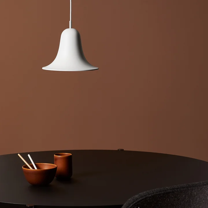 The Pantop pendant lamp from Verpan with its bell-shaped shade