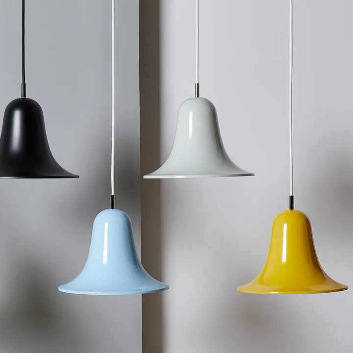 The Pantop pendant lamp from Verpan in its bright colors