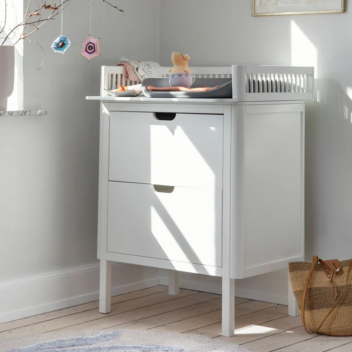 The changing mat from Sebra ensures greater safety on the changing unit