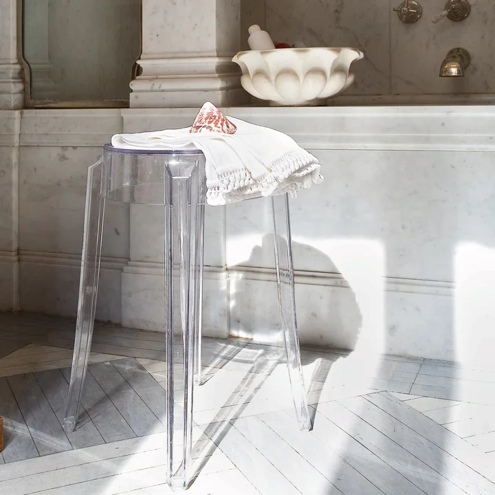 Transparent Charles Ghost Stool
