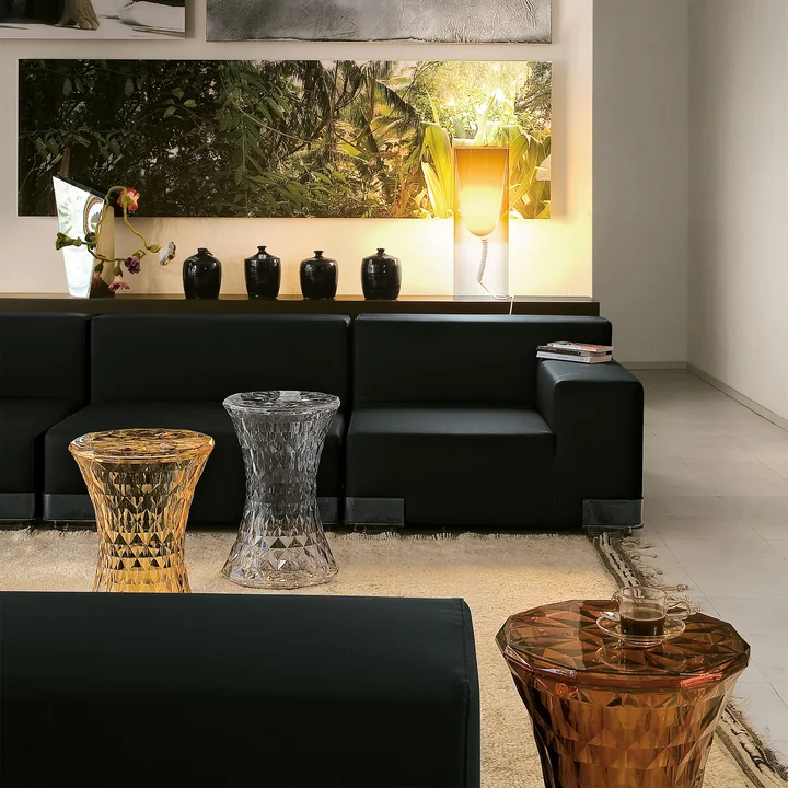 Stone Side table and stool from Kartell