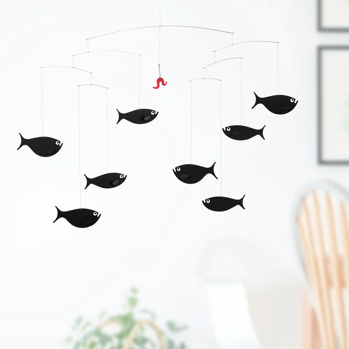 The Shoal of Fish Mobile from Flensted Mobiles in the living room