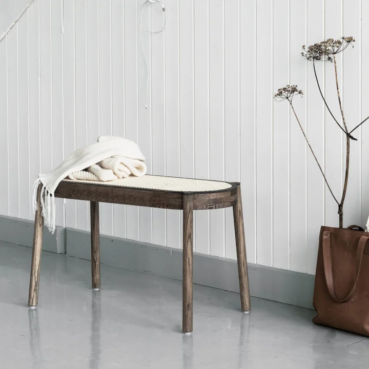 Slim bench for the hallway