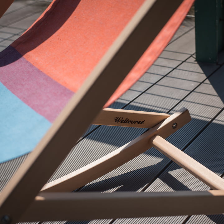 The Beach Rocker rocking chair from Weltevree is foldable