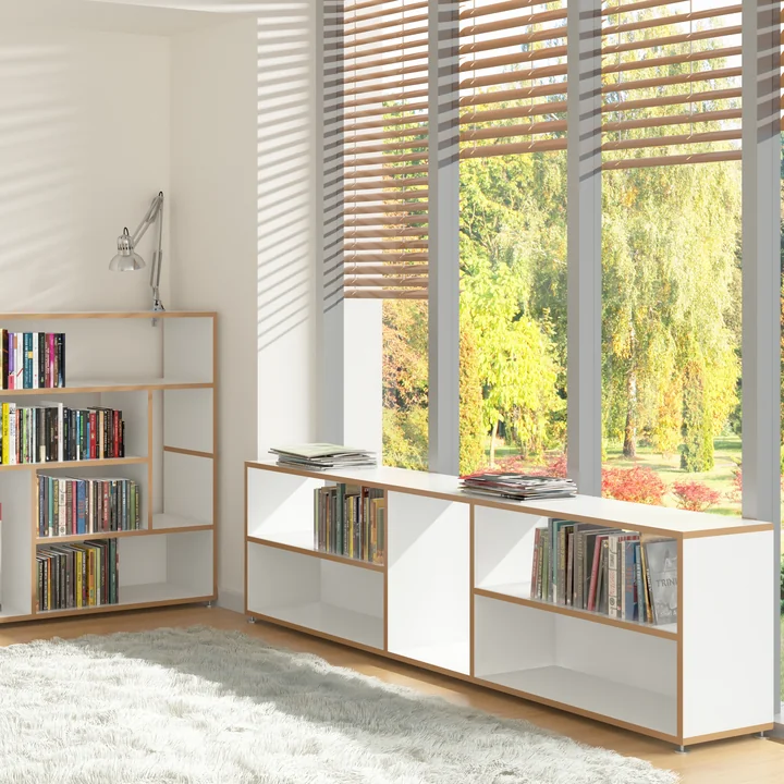 Hanibal shelving system from Tojo in low