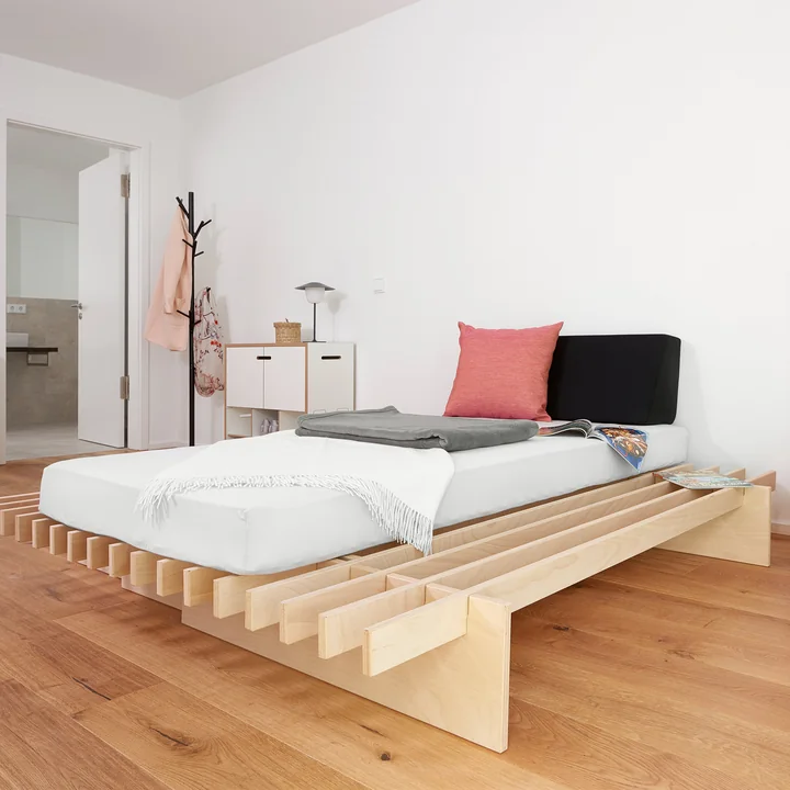 Parallel Bed from Tojo in natural beech