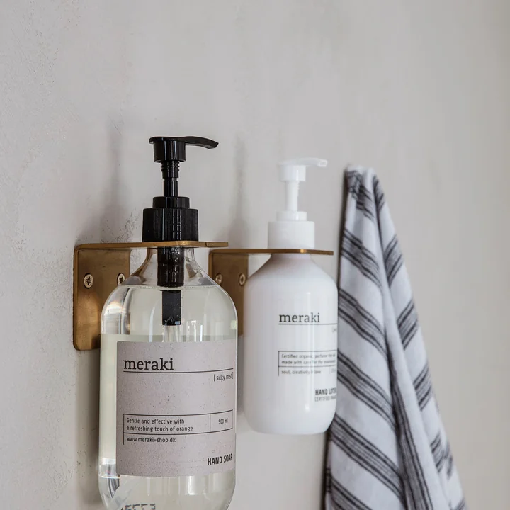 The Supply wall holder from Meraki with different sized bottles