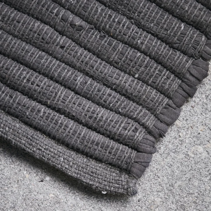 The simple weave of the Chindi carpet from House Doctor