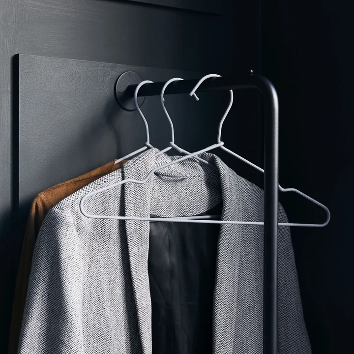 The Wire hangers from House Doctor on a coat rack