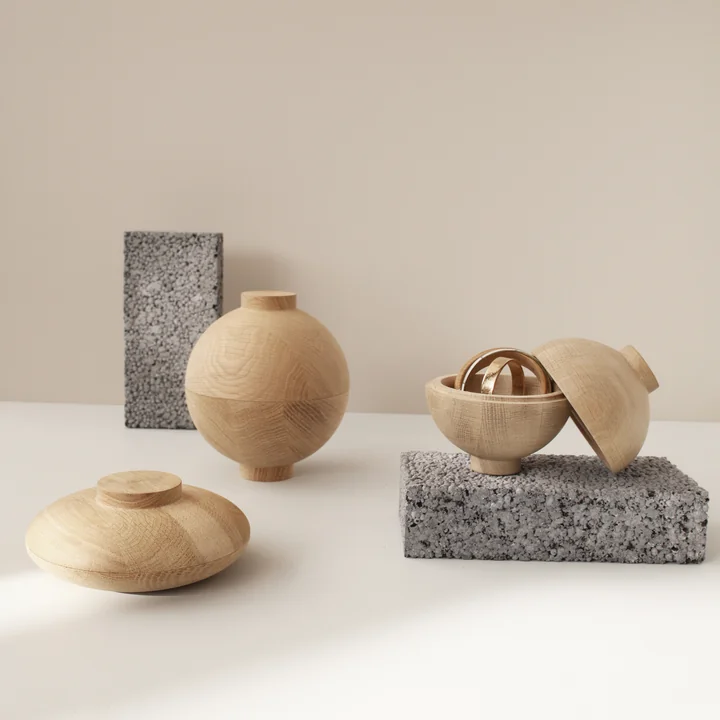Beautiful wooden bowls from oak