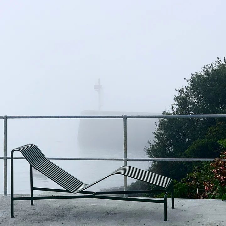 Comfortable deckchair with a timeless look