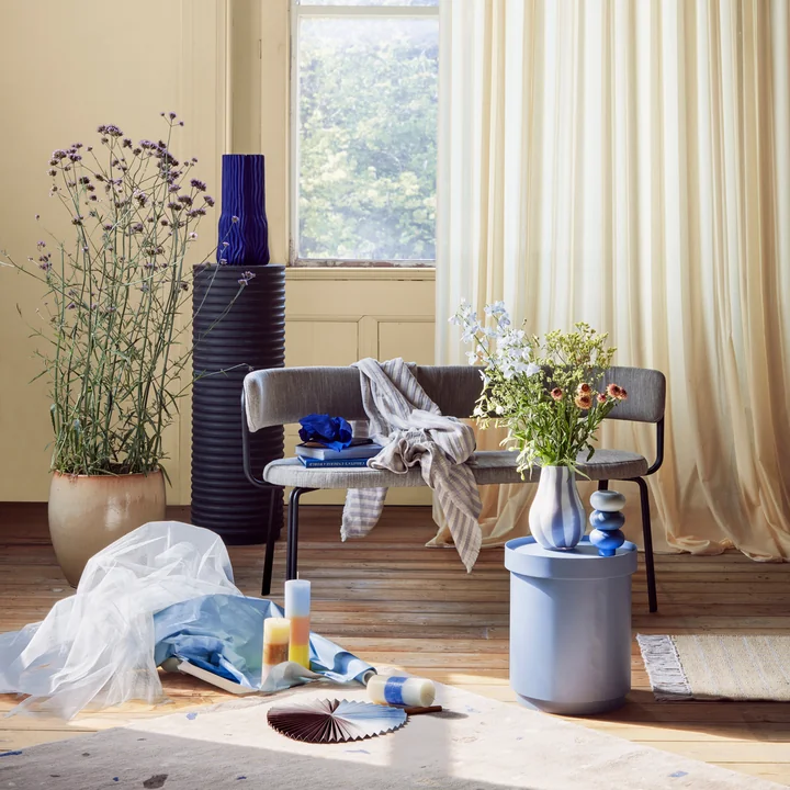 Wonderful natural living room with sculptural elements of Broste Copenhagen