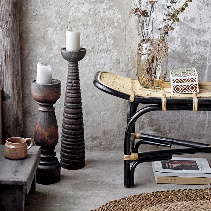 The Theron candlestick and the Thore candlestick from Bloomingville in combination