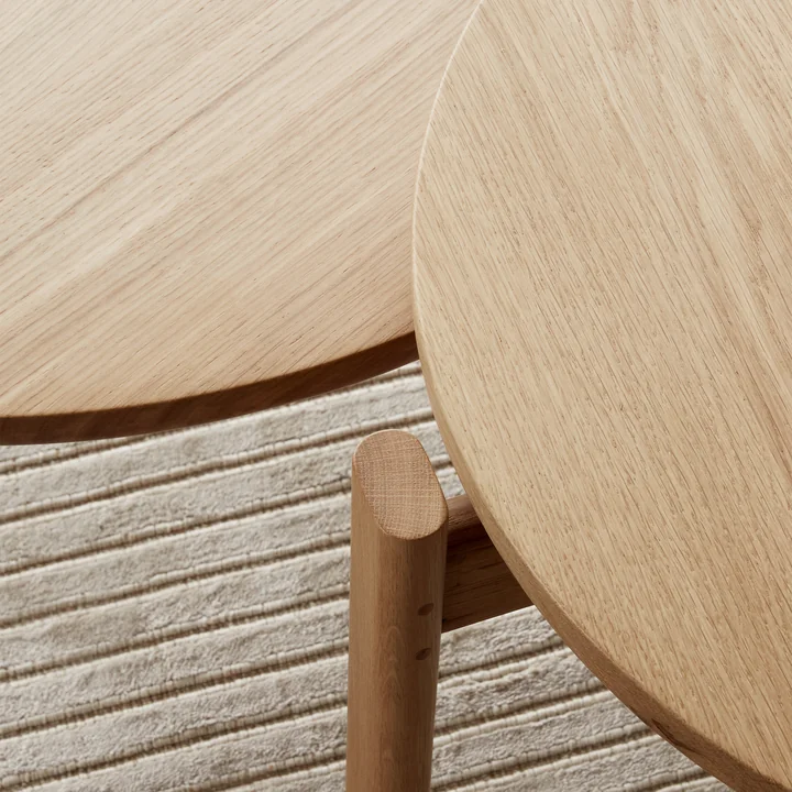 The Passage Lounge table from Audo is assembled by the user