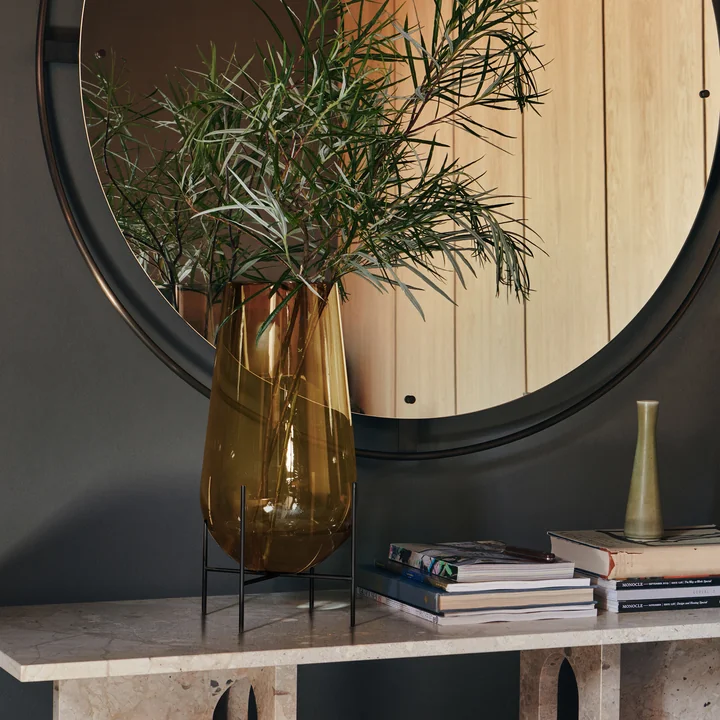 The Échasse Vase from Audo gives the finishing touch to the sideboard