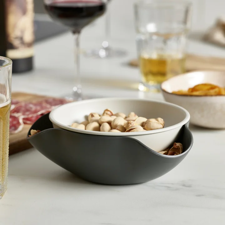 The Double Dish serving bowl from Joseph Joseph on the dining table