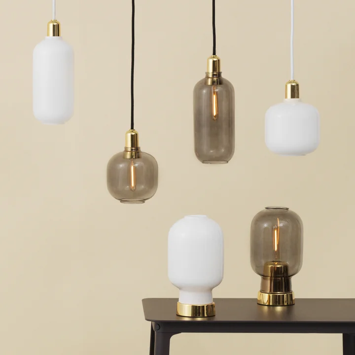 The Amp Pendant lights from Normann Copenhagen are nostalgic