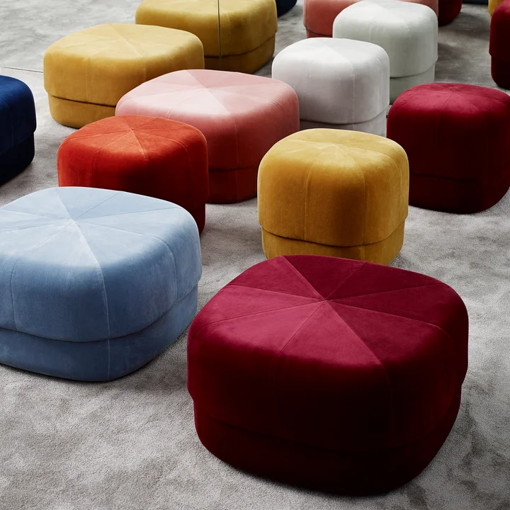 Modern version of the traditional pouf: Circus Pouf from Normann Copenhagen