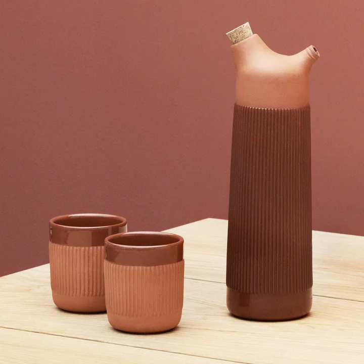 Spanish ceramics as inspiration for Junto Carafe and mug by Norman Copenhagen