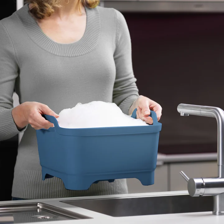 The Wash & Drain Dish sink from Joseph Joseph can be used anywhere