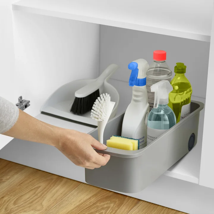 The rolling CupboardStore Caddy can be easily pulled forward