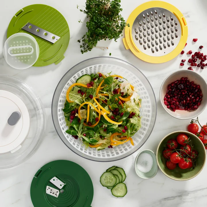 The Multi-Prep salad preparation set by Joseph Joseph performs several tasks