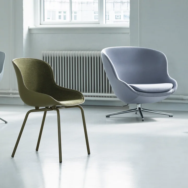 The Hyg chairs and armchairs from Normann Copenhagen stand for warmth and comfort
