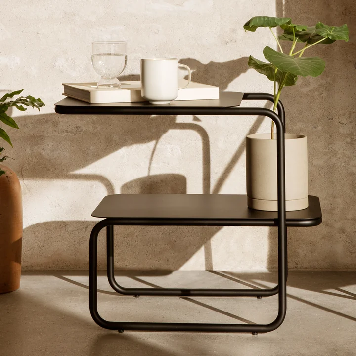 The Level side table by Ferm Living in black