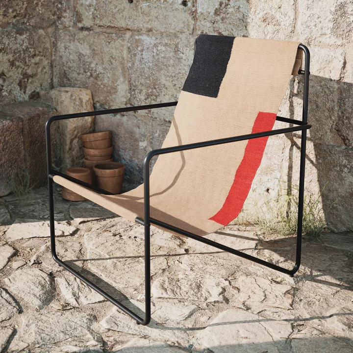 The Desert Lounge Chair from Ferm Living with a modernist look