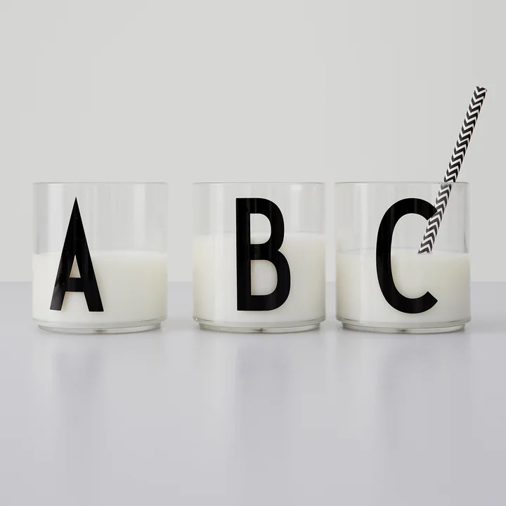 The AJ Kids Personal drinking glass from Design Letters can be used in many ways