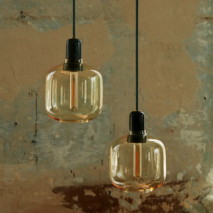 The Amp Pendant lights from Normann Copenhagen are reminiscent of tube amplifiers