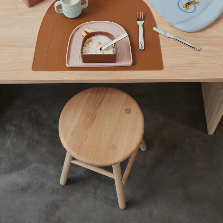 The Moto stool from OYOY can serve as a seat for children