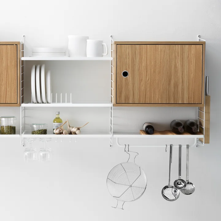 Modular shelving system from String