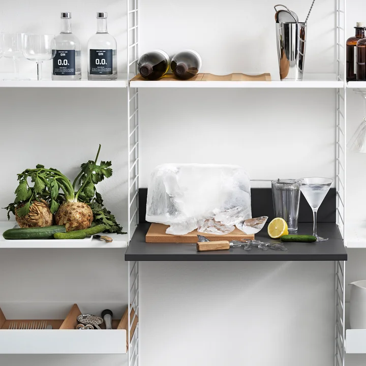 The Pocket Shelf from String in the kitchen