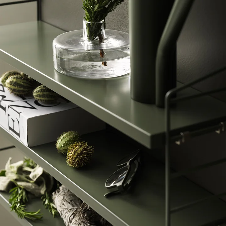 Elegant wall shelf with a natural look