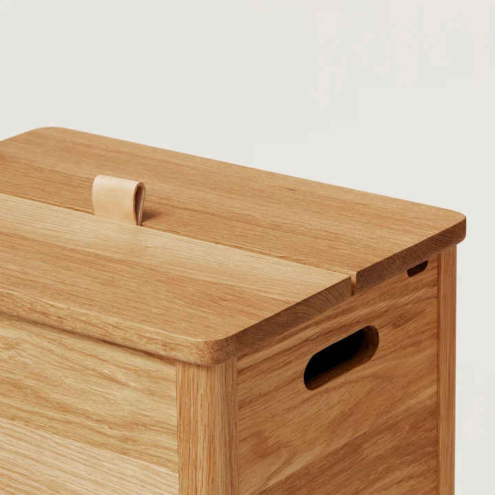 Wooden laundry box from Form & Refine