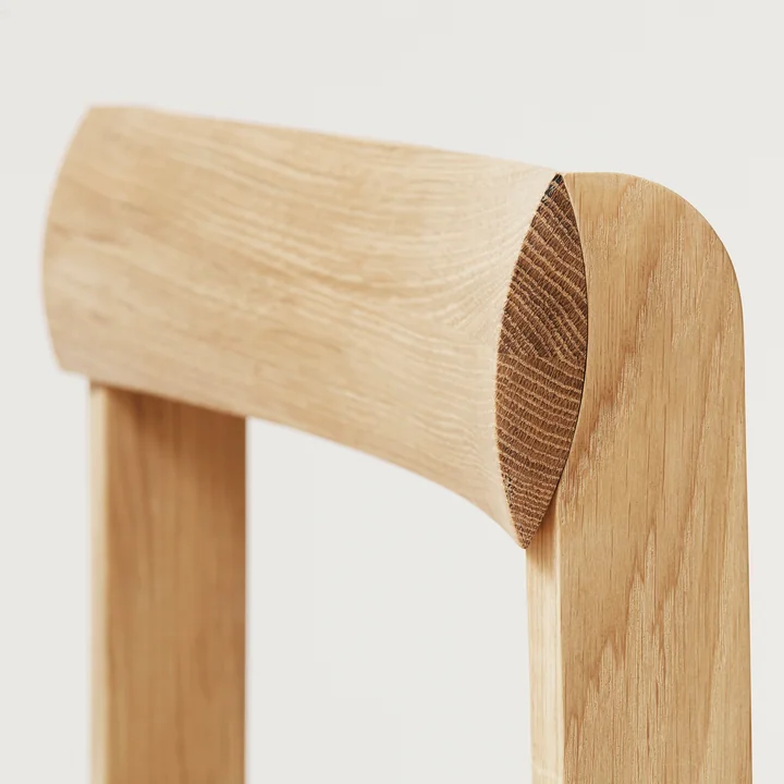 Ergonomic oak backrest