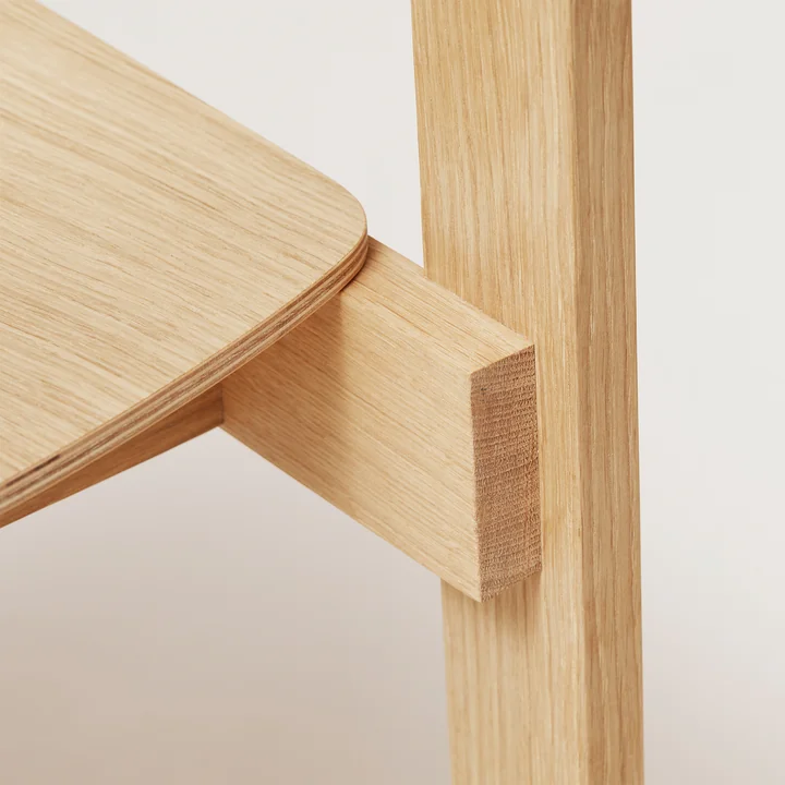 Scandinavian, comfortable wooden chair