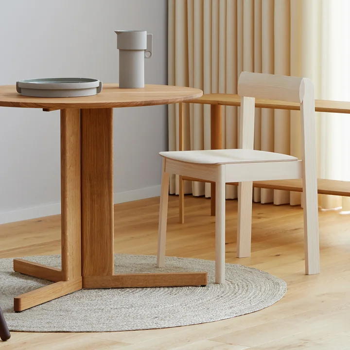 Minimalist wooden dining chair