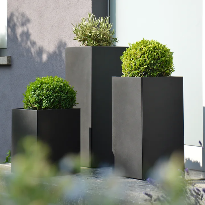 The Planter planters from Jan Kurtz in different heights