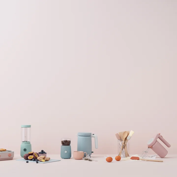 The Foodie Electric coffee grinder from Rig-Tig by Stelton in pastel colours