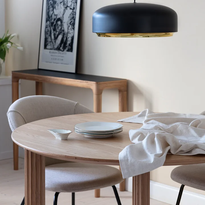 The Comfort Circle dining table from Umage is made for the family