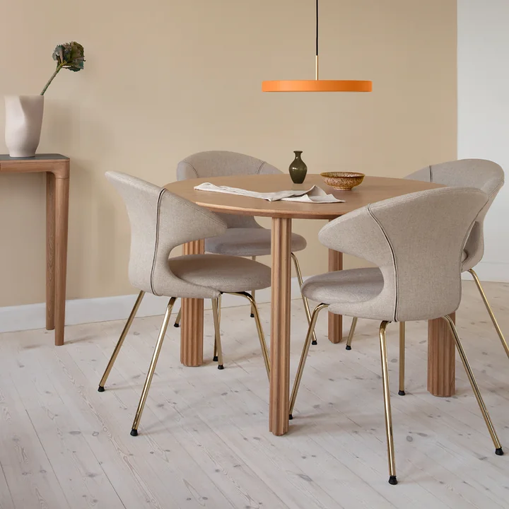 The Comfort Circle dining table from Umage exudes subtle lightness