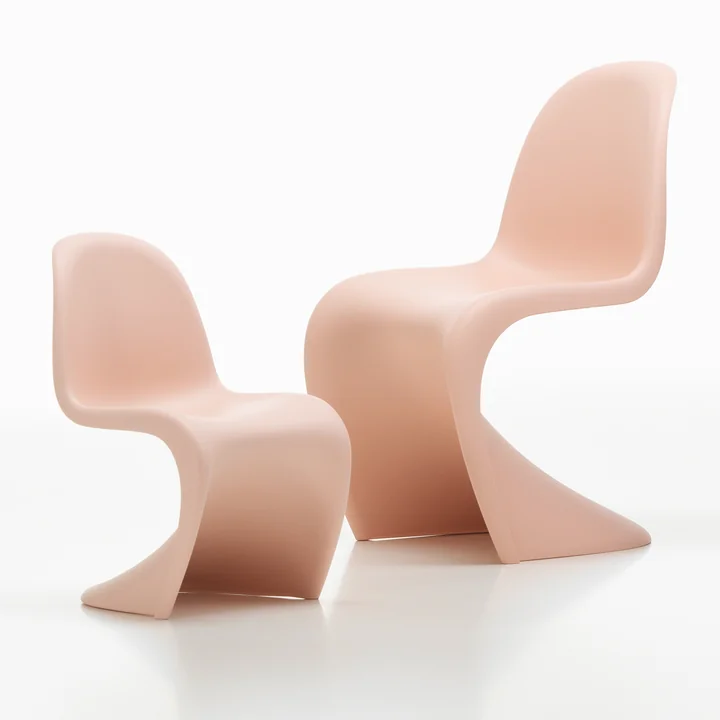 Panton Junior next to the Panton Chair from Vitra