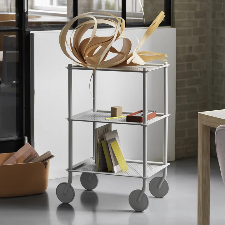 The Flow side trolley from Muuto can be used in new ways every day