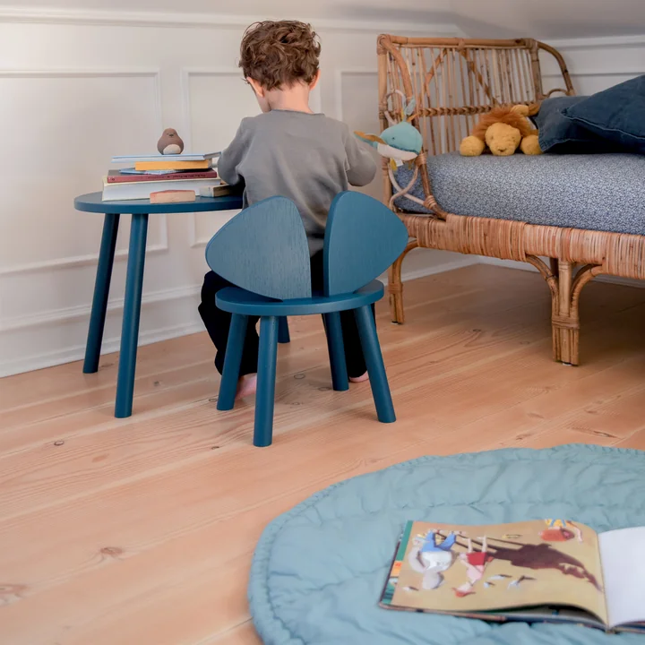 Mouse Children's chair and Mouse Kids table from Nofred