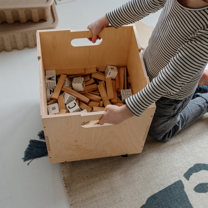 The Cube storage boxes from Nofred in the children's room